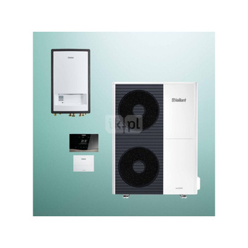 Pakiet Systemowy OZE - Pompa ciepła powietrze-woda split VAILLANT VWL 125/5AS aroTHERM 11.9 kW 400 V + Moduł naścienny VWL 127/5IS + Regulator sensoCOMFORT VRC 720 + Moduł komunikacji internetowej VR 940f